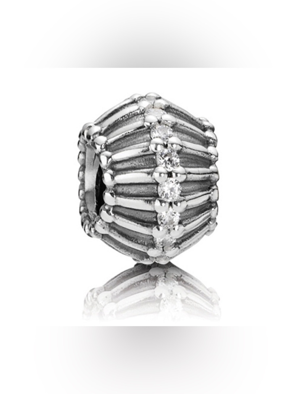Authentic Pandora Retired ‘Show Stopper’ 
925 Ale Sterling White Zirconia Charm